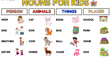 Nouns for Kids in English with Pictures