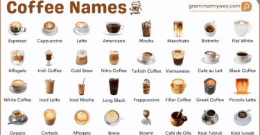 50+ Types of Coffee Drinks Names with Picture | Complete List