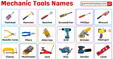 Mechanic Tools Names and Pictures: 100+ Mechanical Tools List