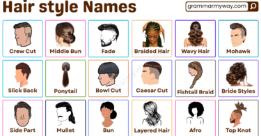 Easy Hairstyles in English with Pictures for Men and Women