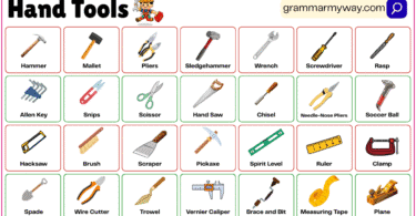 Hand Tools with Pictures and Types